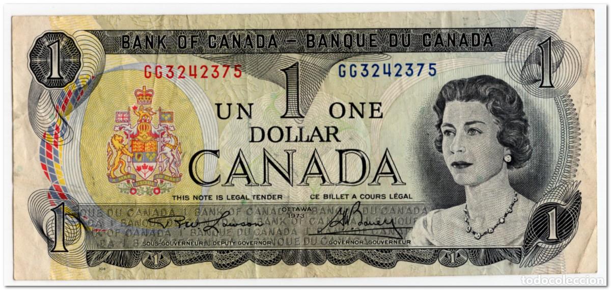 Billetes extranjeros: CANADA,1 DOLLAR,1973,P.85a,F-VF