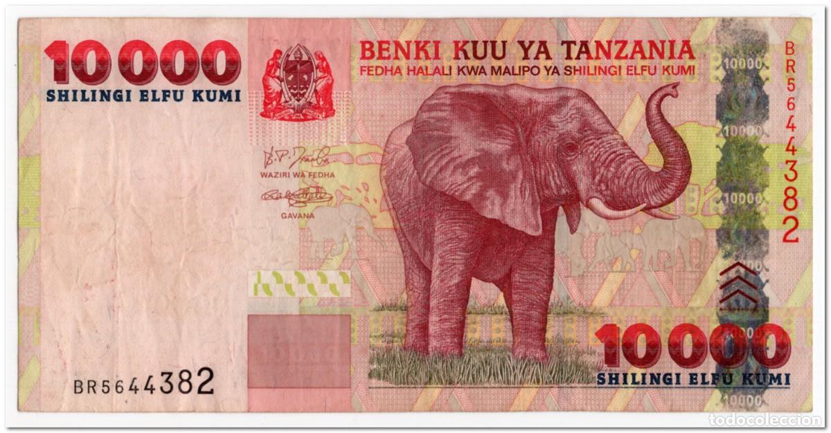 Billetes extranjeros: TANZANIA,10 000 SHILLINGI,2003,P.39a,VF