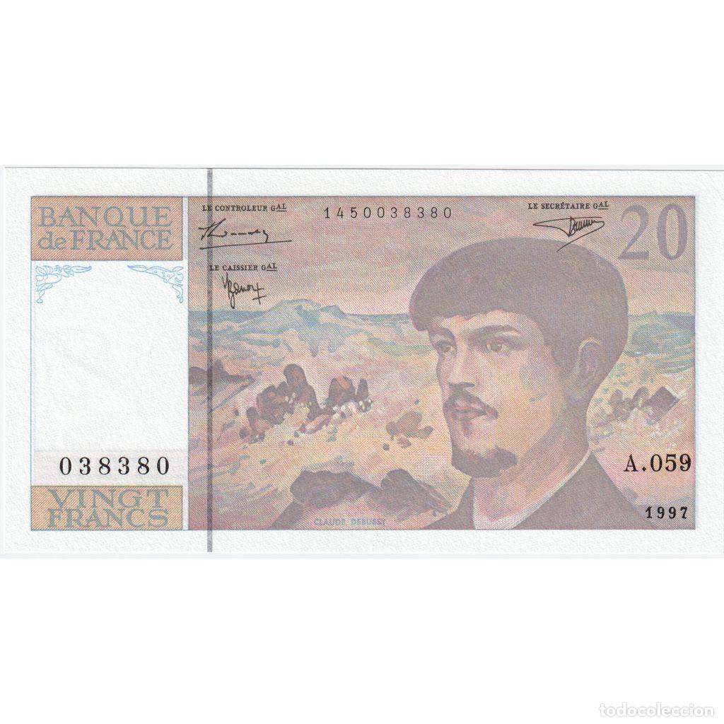Billetes extranjeros: [#1515600] Francia, 20 Francs, Debussy, A.059, UNC