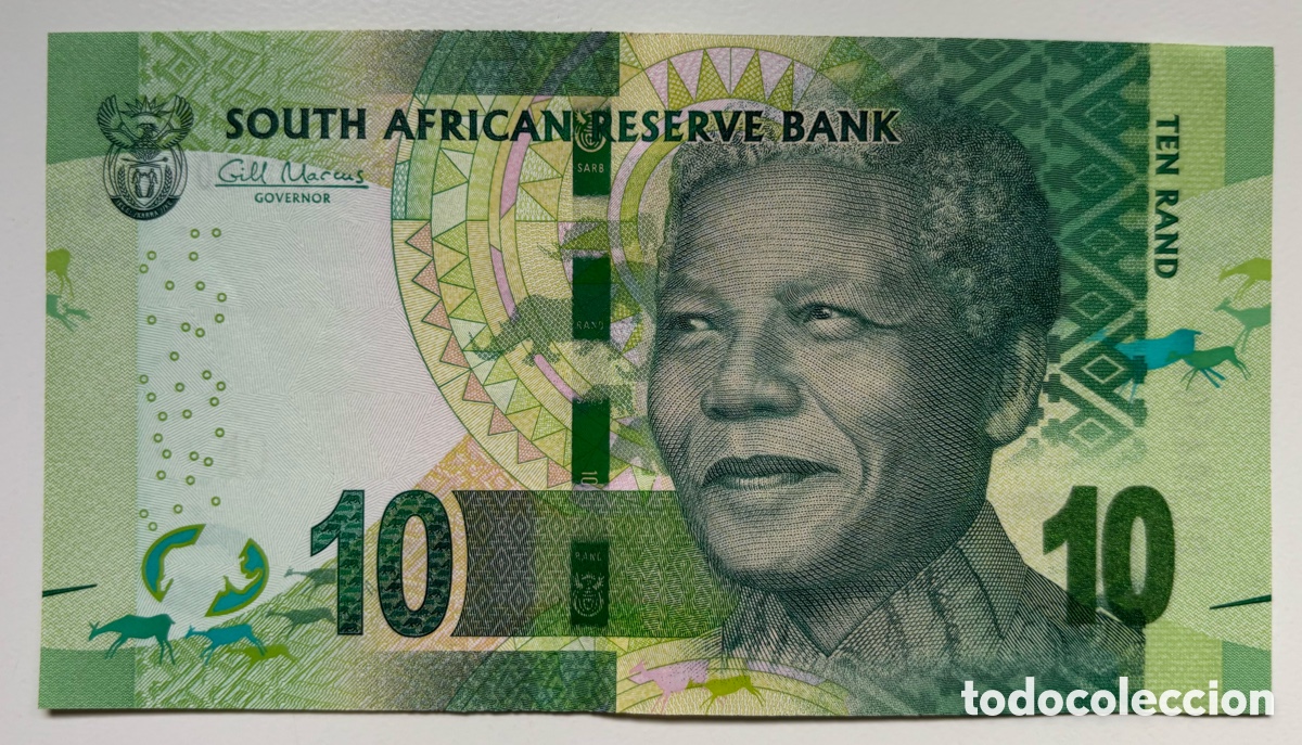 Billetes extranjeros: Billete SUD&Aacute;FRICA 10 Rand n/d. Sudafrica