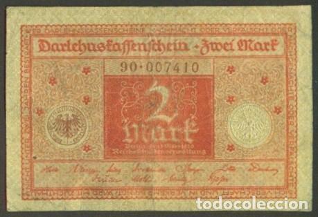 Billetes extranjeros: ALEMANIA. Post I G.M. 2 mark 1.3.1920. Pick 59.