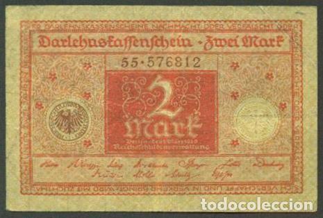 Billetes extranjeros: ALEMANIA. Post I G.M. 2 mark 1.3.1920. Pick 59.