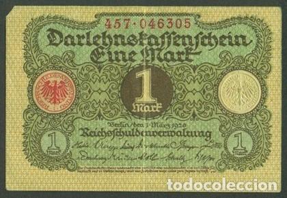 Billetes extranjeros: ALEMANIA. Post I G.M. 1 mark 1.3.1920. Pick 58.