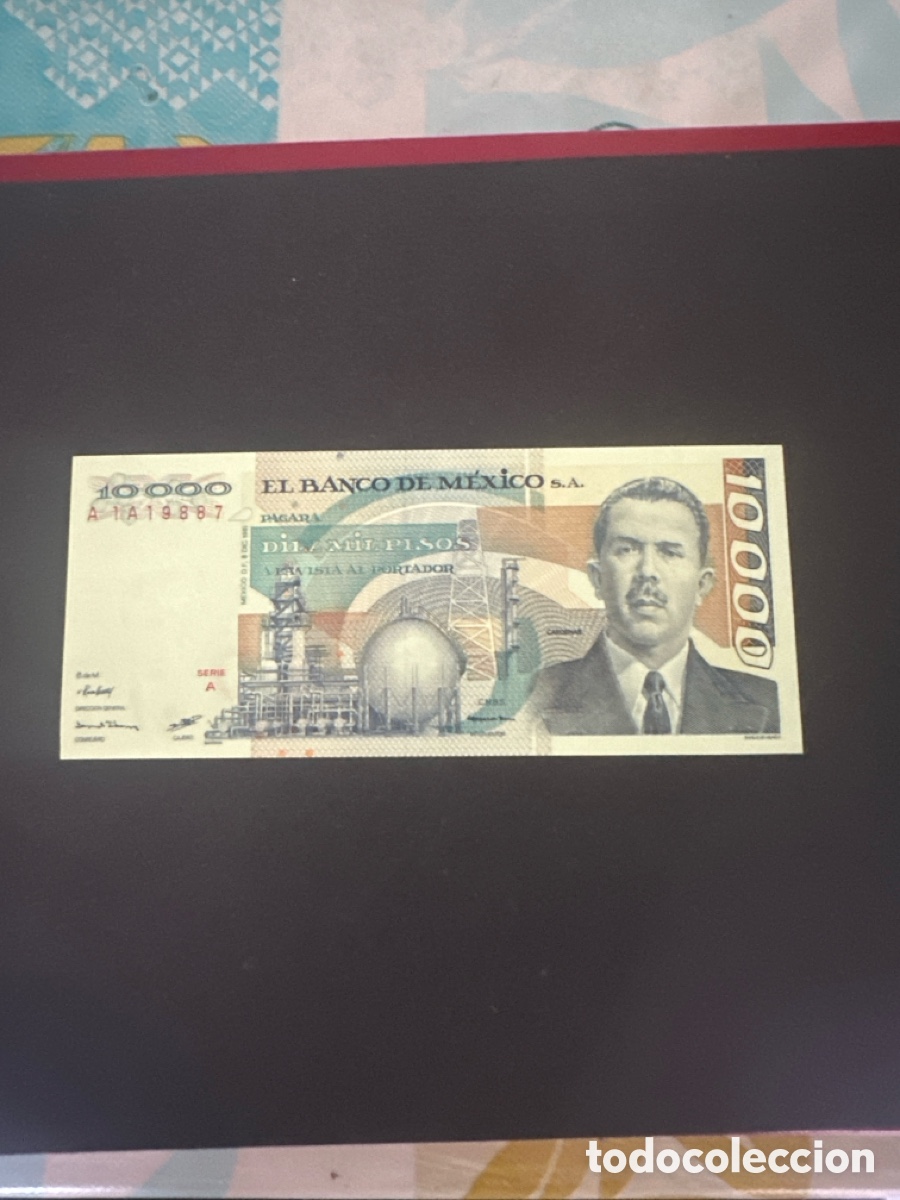 Billetes extranjeros: Billete de M&eacute;xico 10000 pesos a&ntilde;o 1981 serie A , sin circular