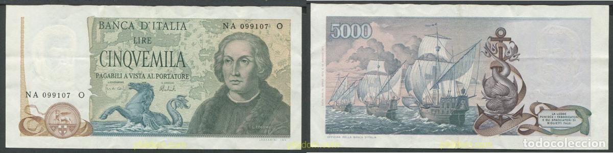 Billetes extranjeros: 9784 ITALIA 1971 ITALIA 5000 LIRAS 1971