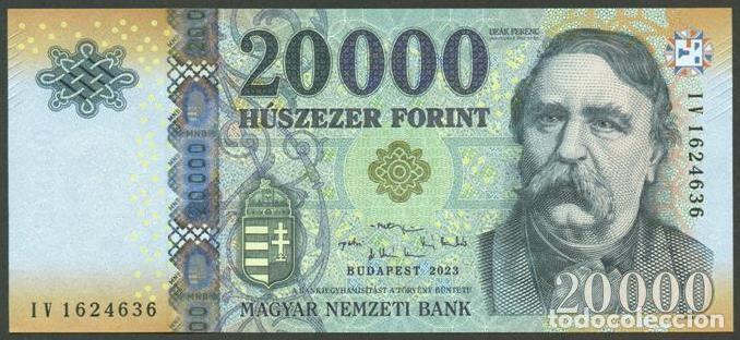 Billetes extranjeros: HUNGRIA. 20000 forint 2023. S/C