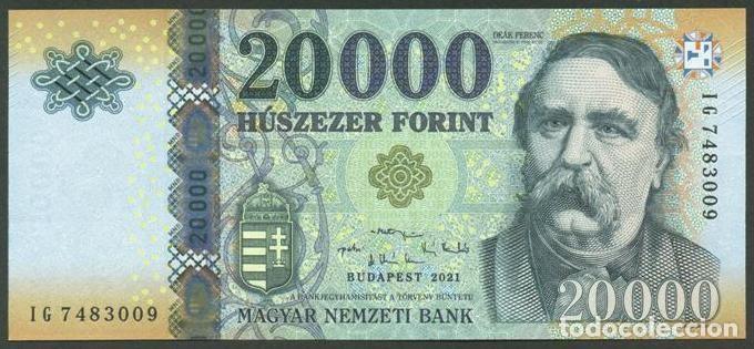 Billetes extranjeros: HUNGRIA. 20000 forint 2021. S/C
