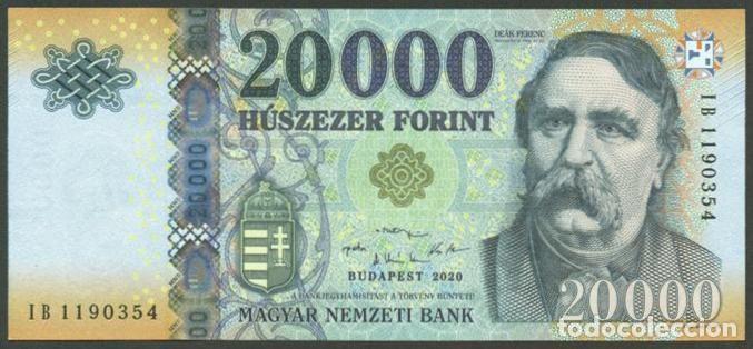 Billetes extranjeros: HUNGRIA. 20000 forint 2020. S/C