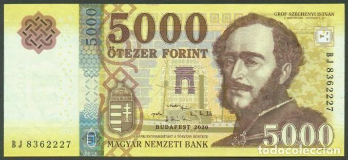 Billetes extranjeros: HUNGRIA. 5000 forint 2020. S/C