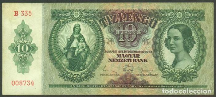 Billetes extranjeros: HUNGRIA. 10 pengo 1936. Pick 100.