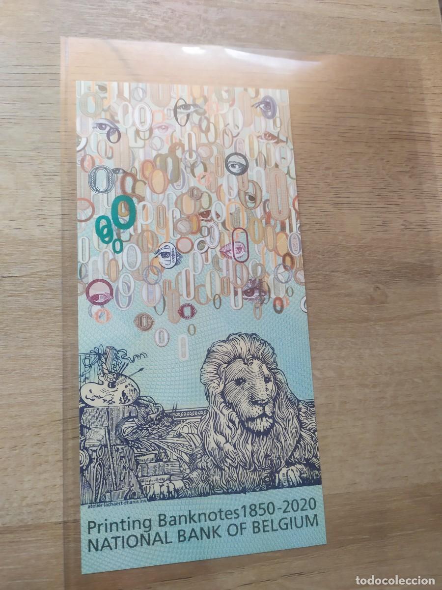 Billetes extranjeros: TEST NOTE INTAGLIO 2020. BELGICA, UNC. - Foto 2