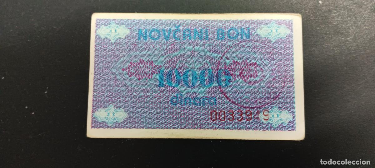 Billetes extranjeros: BOSNIA HERZEGOVINA 10000 DINARA 1992 BC P=52