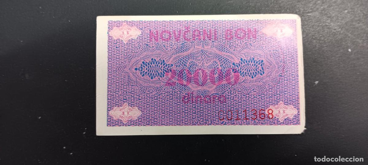 Billetes extranjeros: BOSNIA HERZEGOVINA 20000 DINARA 1992 BC P=53