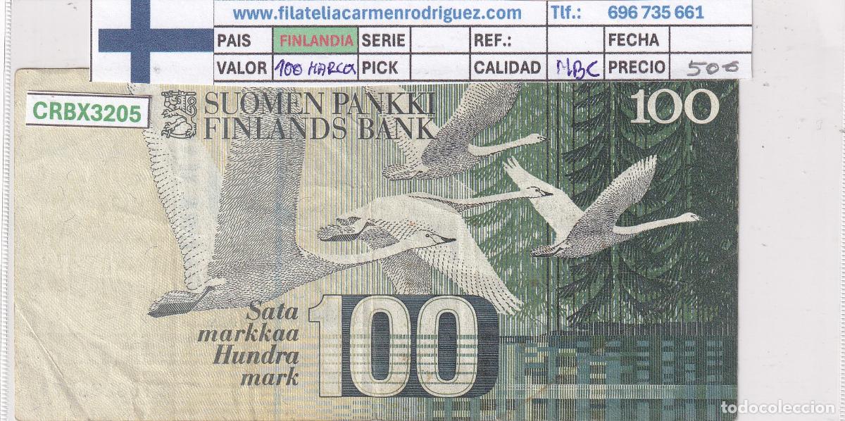 International Banknotes: CRBX3205 BILLETE FINLANDIA 100 MARCOS 1986 MBC