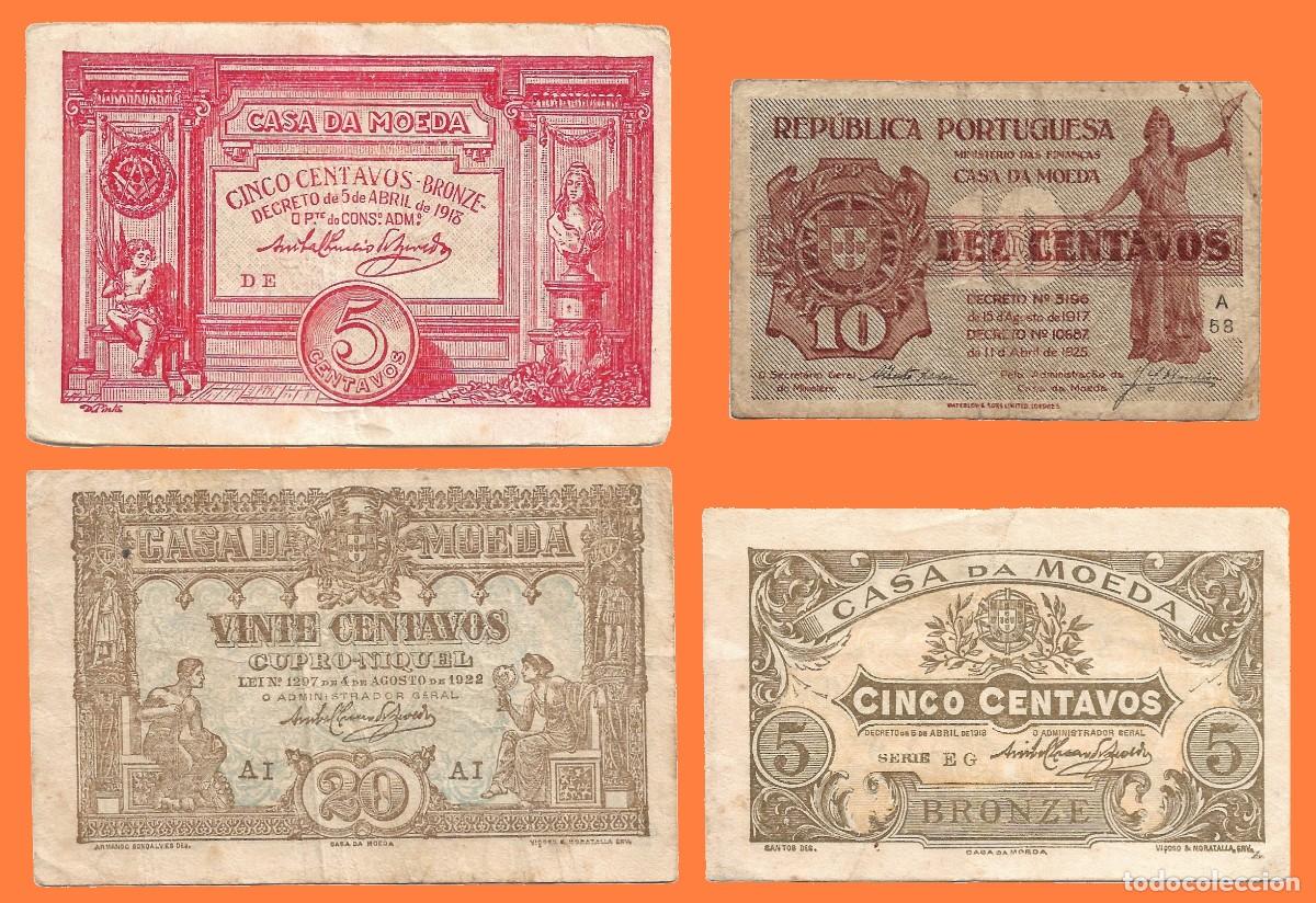 Billetes extranjeros: Billetes Portugueses de la Primera Rep&uacute;blica