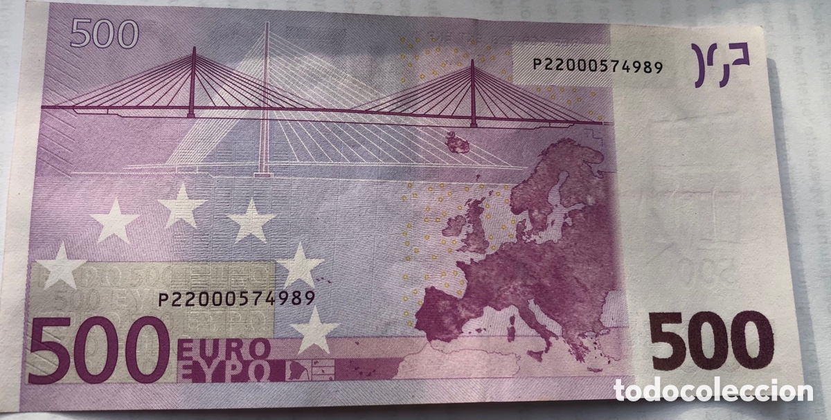 Billetes extranjeros: Billete de 500 &euro; PA&Iacute;SES BAJOS.