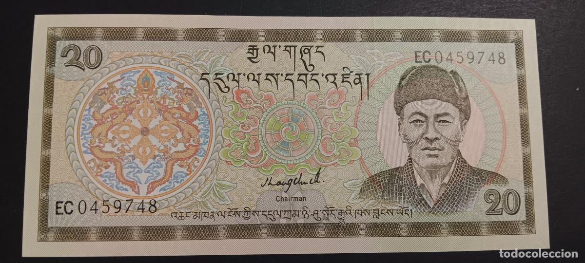 Billetes extranjeros: BHUTAN 20 NGULTRM 1992 S/C P=16b