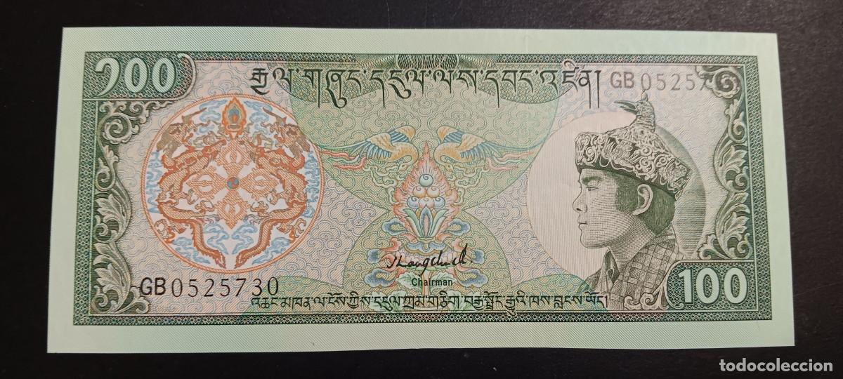 Billetes extranjeros: BHUTAN 100 NGULTRM 1992 S/C P=18b