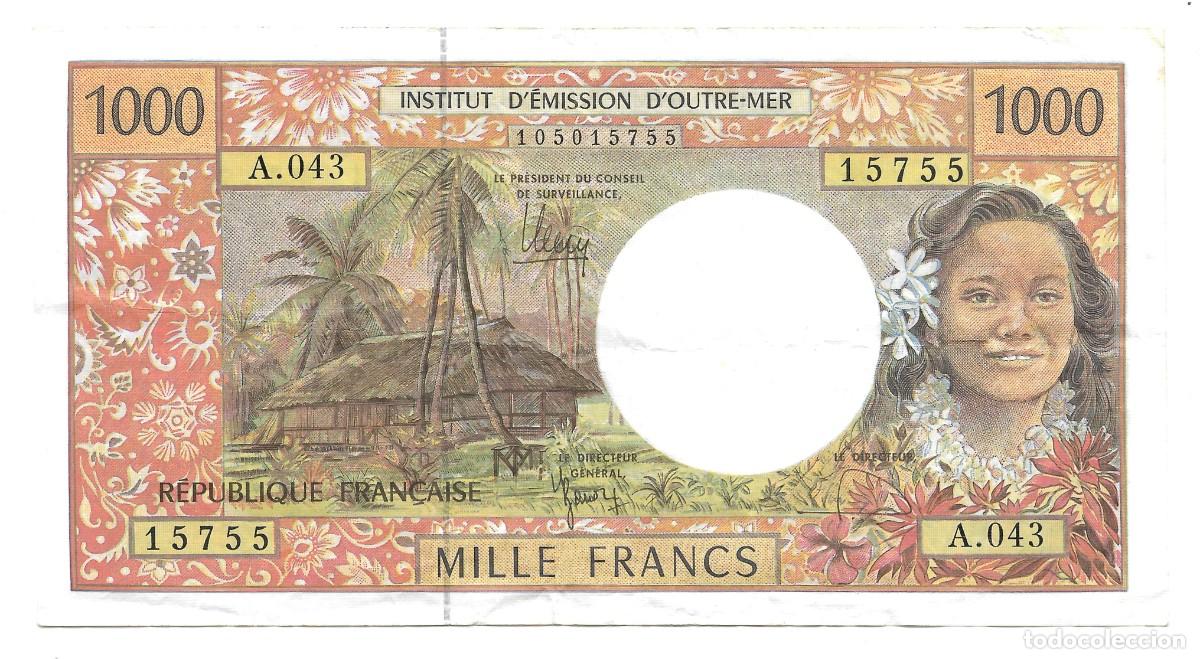 Billetes extranjeros: BILLETE 1000 FRANCS 1996 VF TERRITORIOS FRANCESES PACIFICO