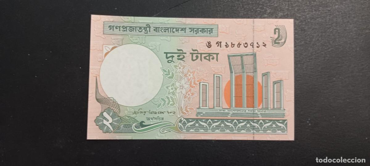 Billetes extranjeros: BANGLADESH 2 TAKA 2002 P=6c