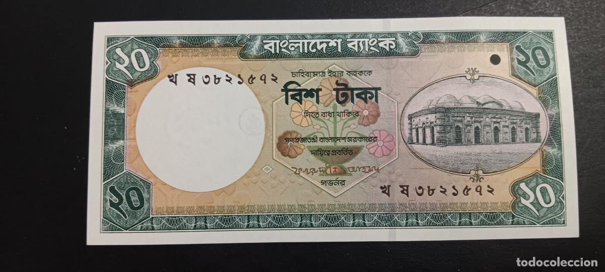 Billetes extranjeros: BANGLADESH 20 TAKA 2002 S/C P=40