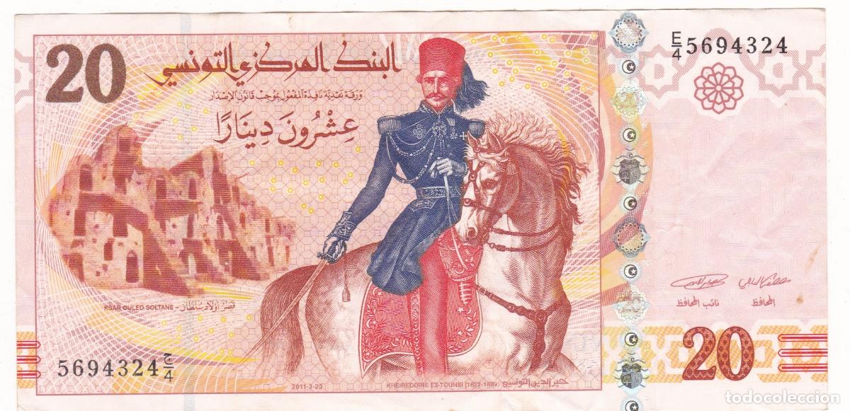 Billetes extranjeros: BS1-1-Billete 20 Dinars TUNEZ