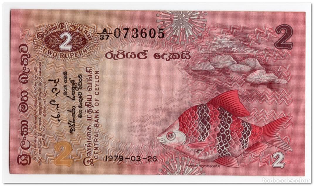 Billetes extranjeros: SRI LANKA,2 RUPEES,1979,P.83,VF+