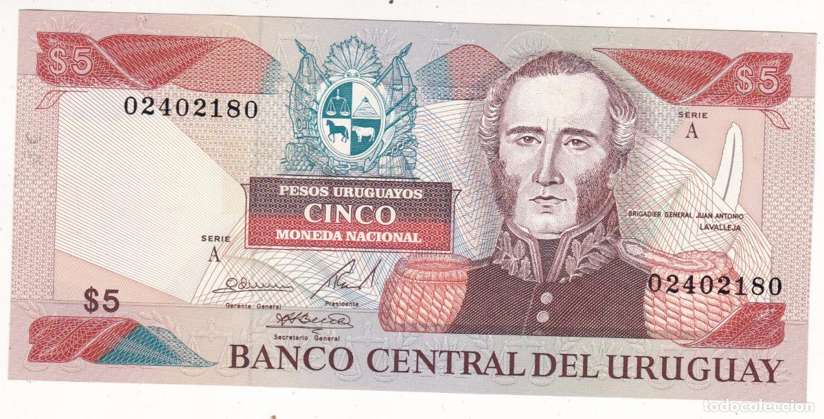 Billetes extranjeros: BS1-2-Billete 5 Pesos URUGUAY . Sin Circular