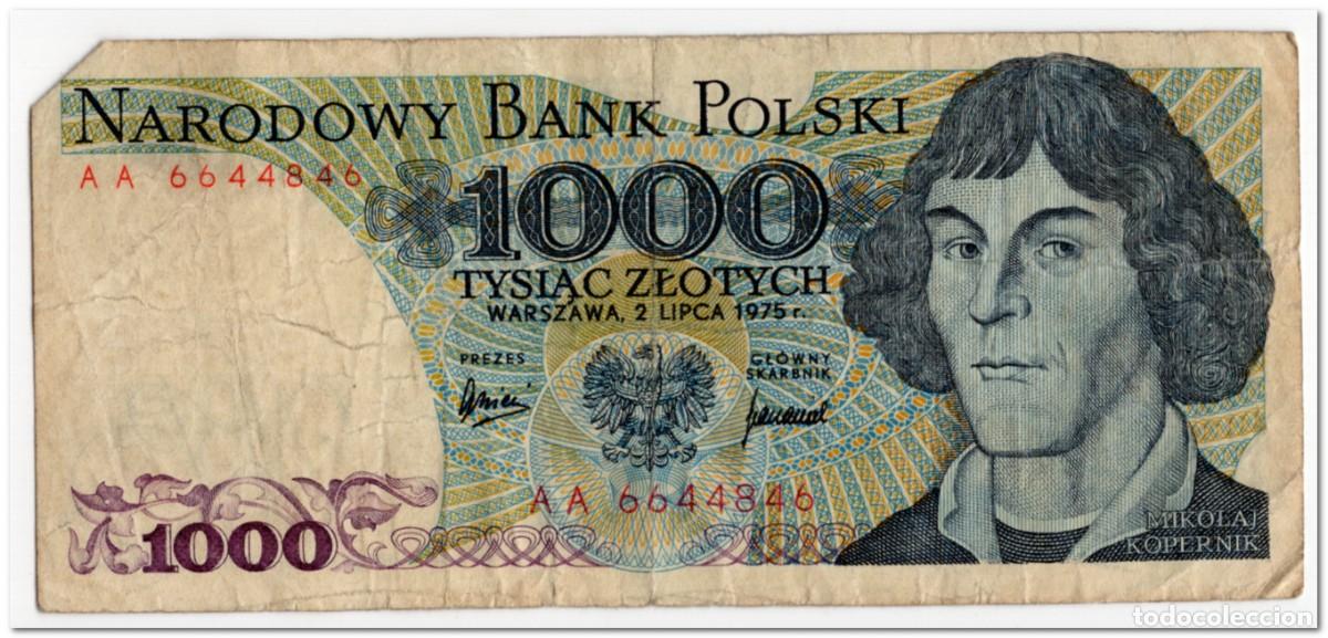 International Banknotes: POLAND,1000 ZLOTYCH,1975,P.146a,aF