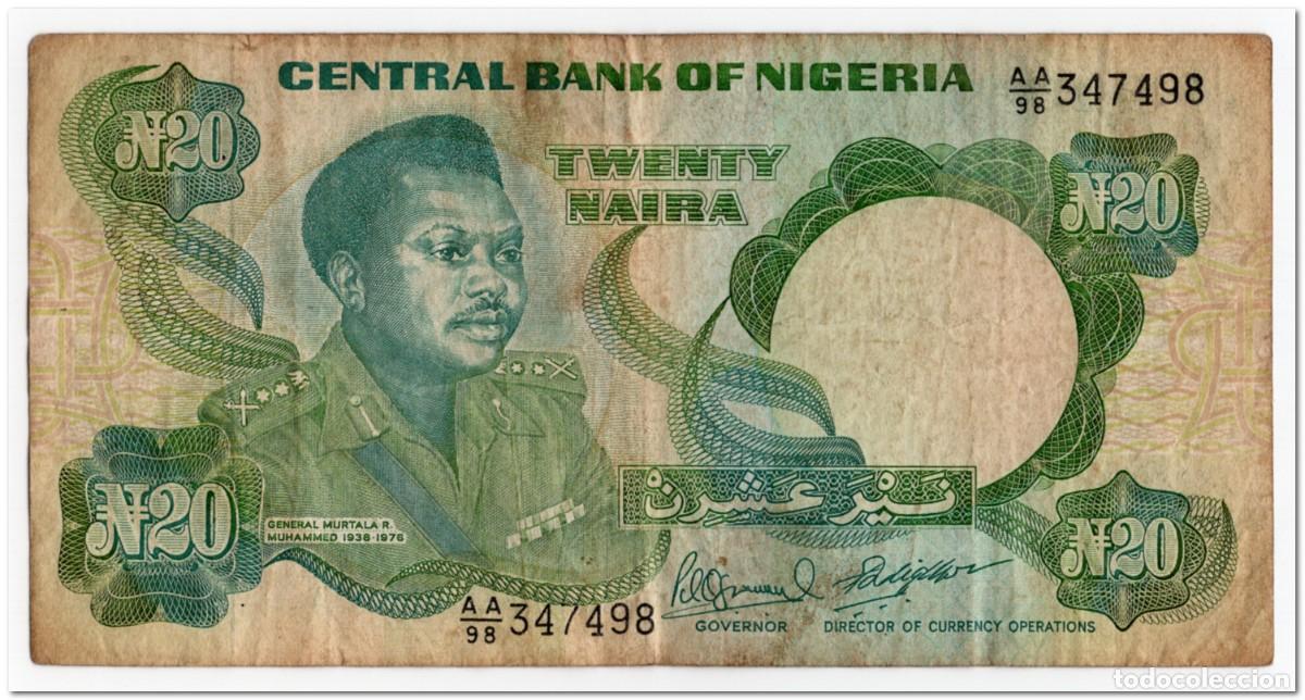 Billetes extranjeros: NIGERIA,20 NAIRA,1984,P.26e,CIRCULATED