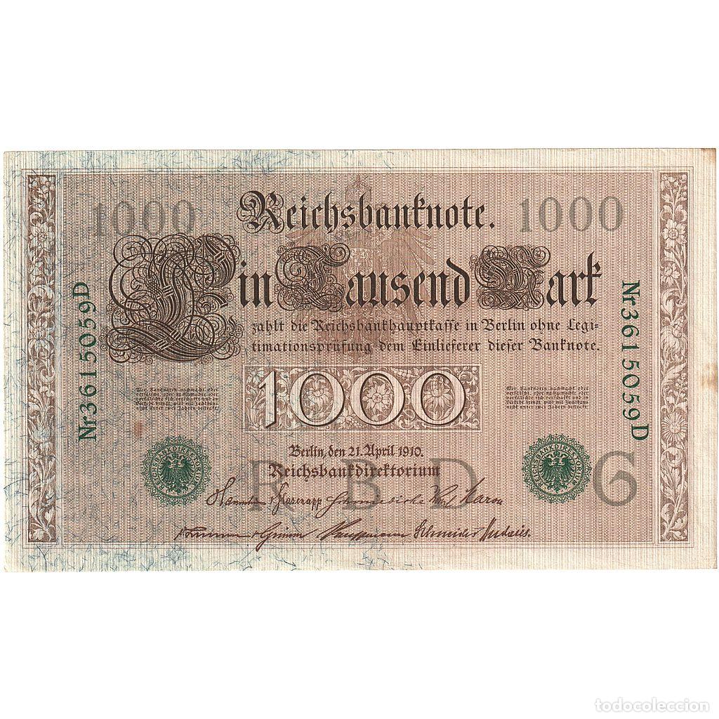 Billetes extranjeros: [#635641] Billete, 1000 Mark, 1910, Alemania, 1910-04-21, KM:45b, EBC