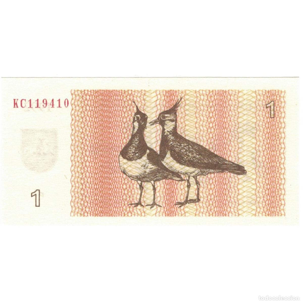 Billetes extranjeros: [#808728] Billete, 1 (Talonas), 1992, Lituania, KM:39, UNC