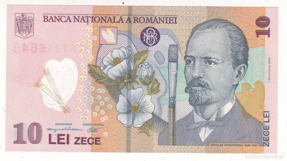Billetes extranjeros: BS1-3-Billete 10 Lei RUMANIA .Sin Circular .