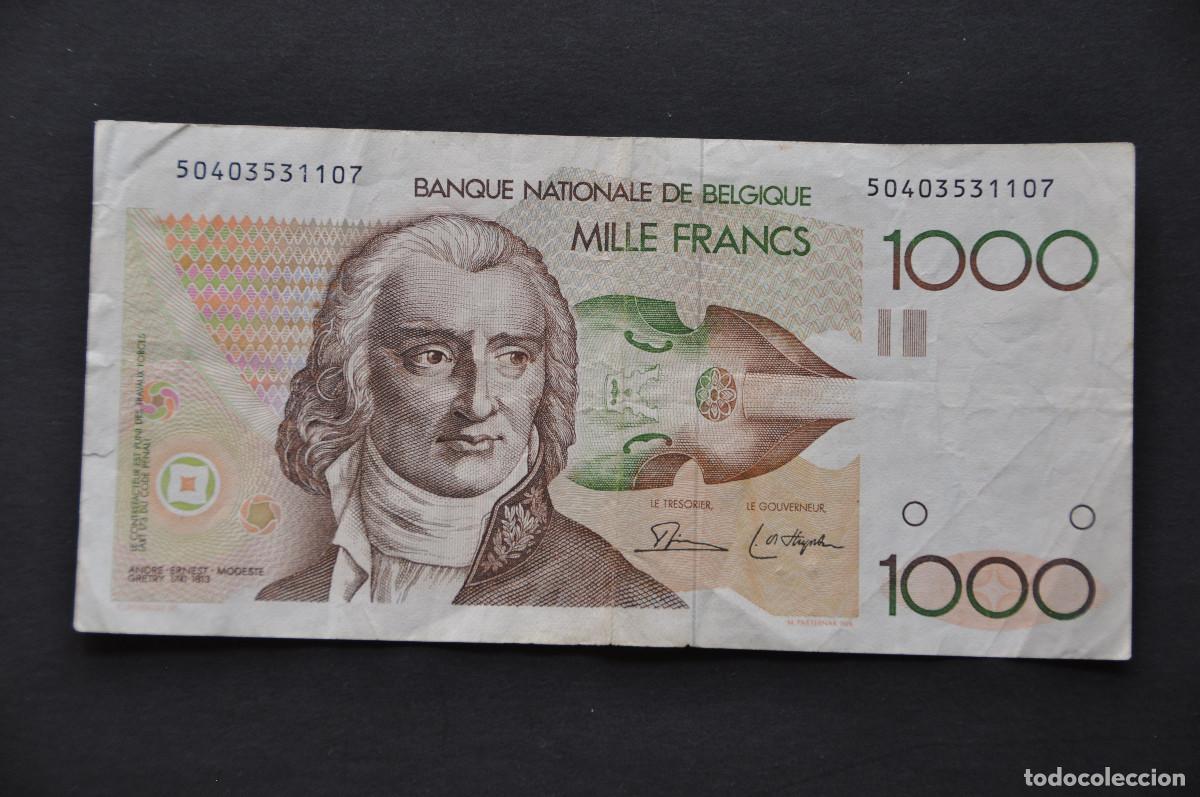 Billetes extranjeros: B&Eacute;LGICA - 1000 FRANCS (1980-96)