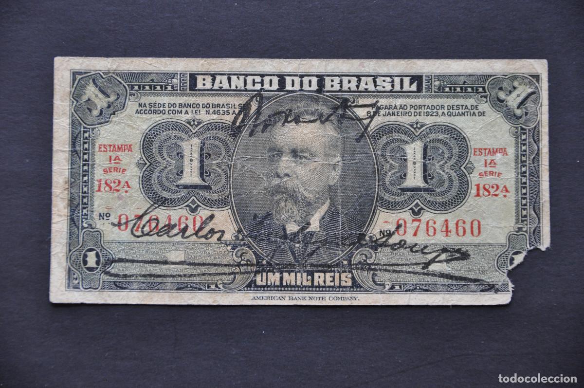 Billetes extranjeros: BRASIL - 1 MIL REIS 1923