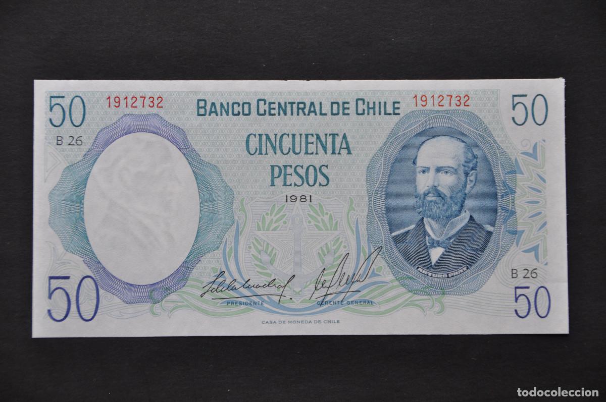Billetes extranjeros: CHILE - 50 PESOS 1981 (SC-/AUNC)