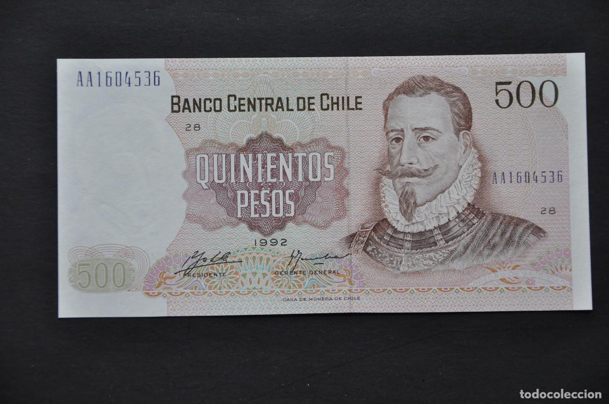Billetes extranjeros: CHILE - 500 PESOS 1992 (SC-/AUNC)