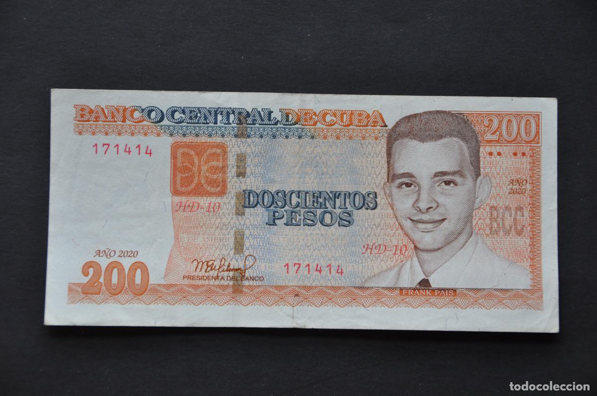 Billetes extranjeros: CUBA - 200 PESOS 2020