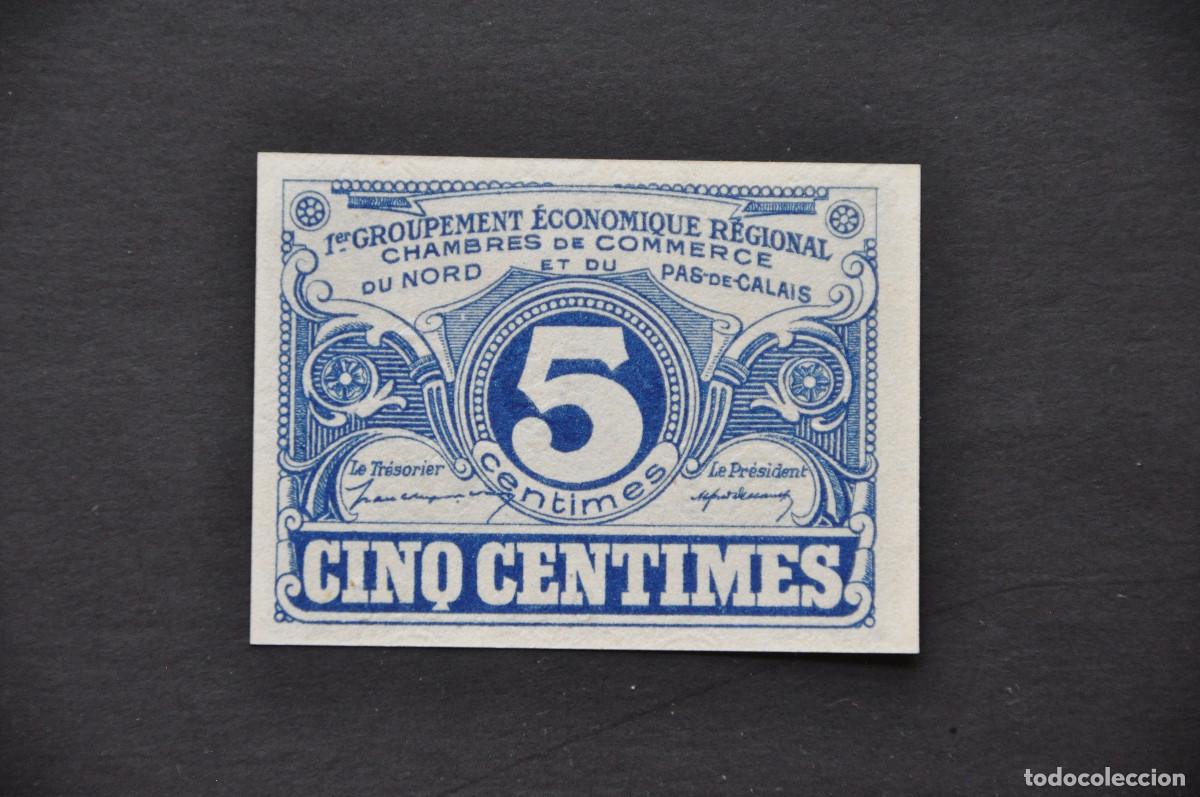 Billetes extranjeros: FRANCIA (C&Aacute;MARA DE COMERCIO) - 5 CENTIMES 1925