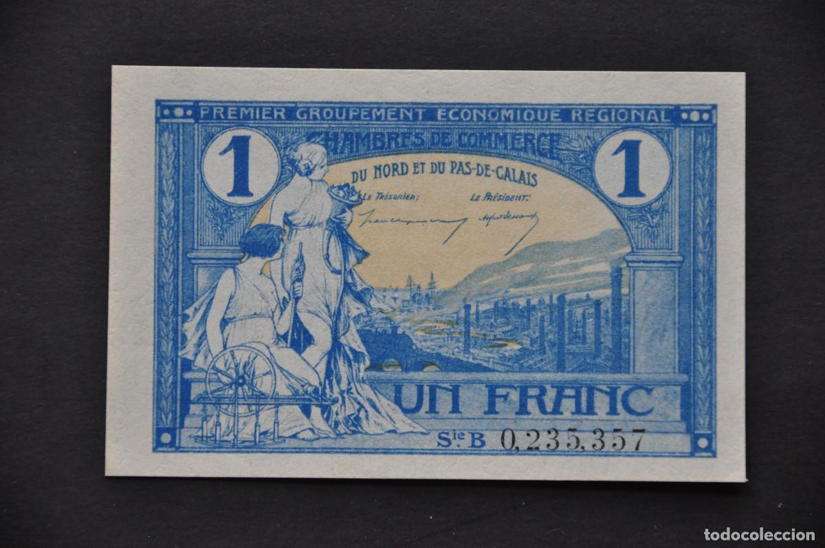 Billetes extranjeros: FRANCIA (C&Aacute;MARA DE COMERCIO) - 1 FRANC 1925 (SC/UNC)