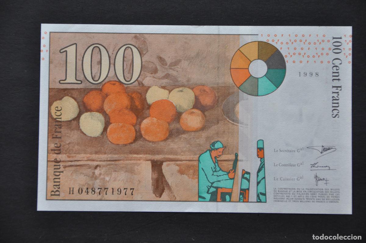 Billetes extranjeros: FRANCIA - 100 FRANCS 1998 (SC/UNC) - Foto 2