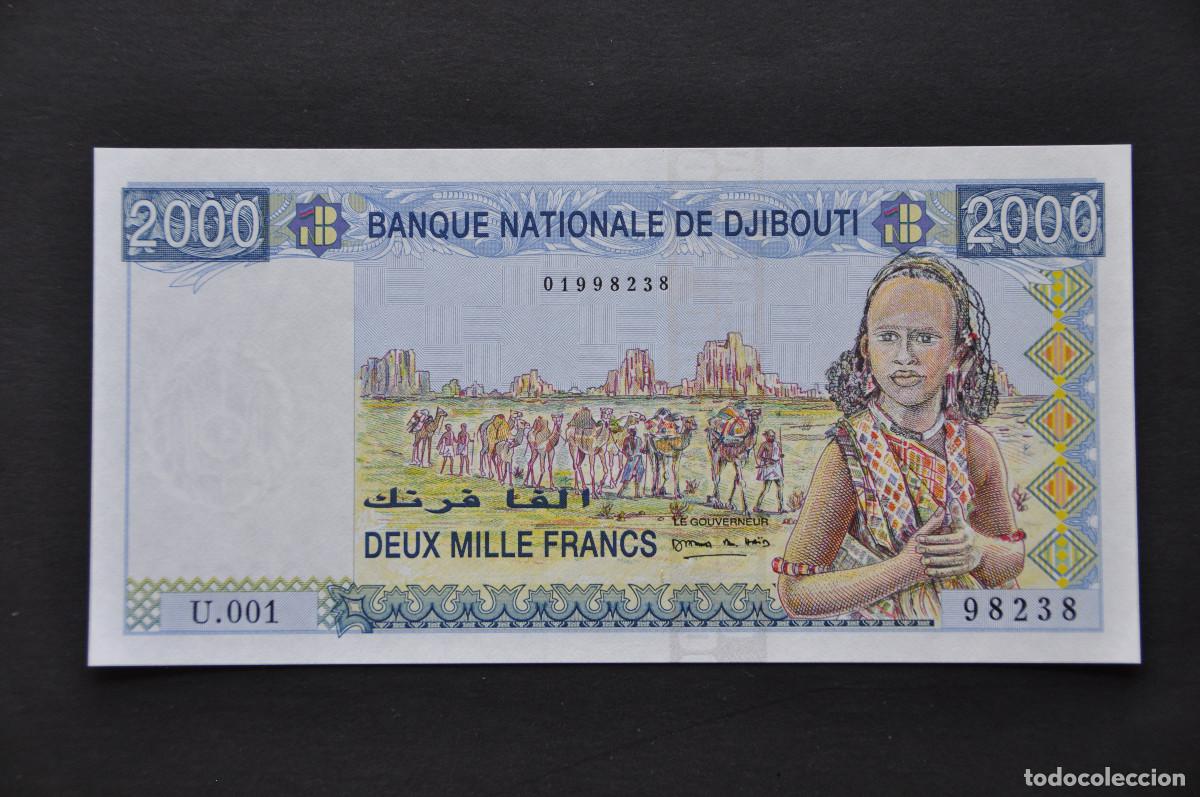 Billetes extranjeros: DJIBUTI - 2000 FRANCS 1997 (SC/UNC)