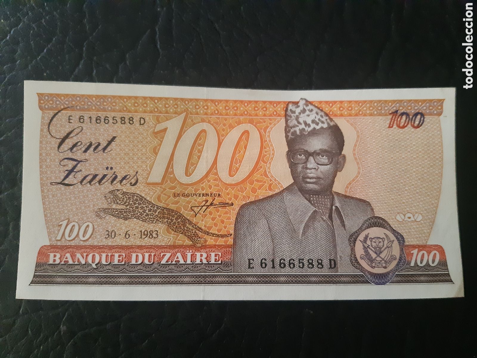 Notas Internacionais: Billete Zaire 100 sc