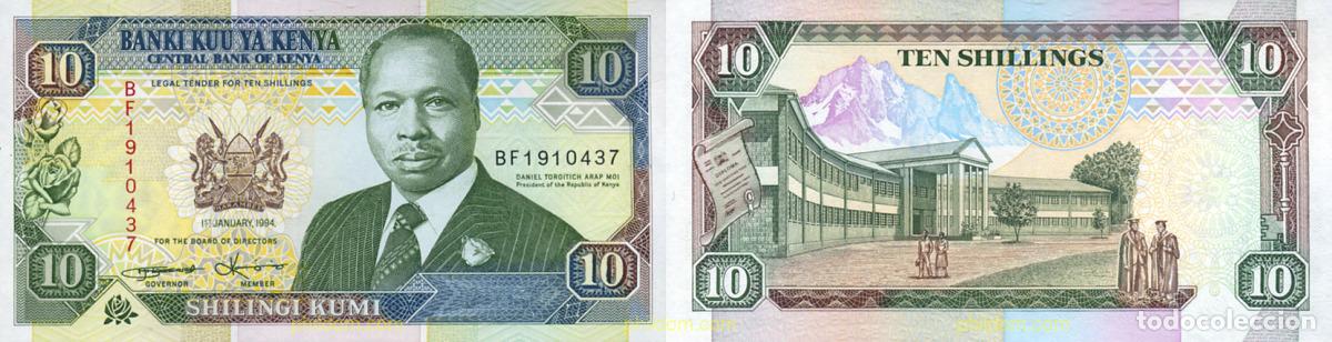 Banconote internazionali: 948 KENIA 1994 10 SCHILLINGS KENIA 1994 KENYA