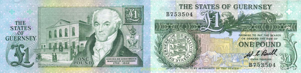 Banconote internazionali: 957 GUERNSEY 1980 1 POUND GUERNSEY 1980