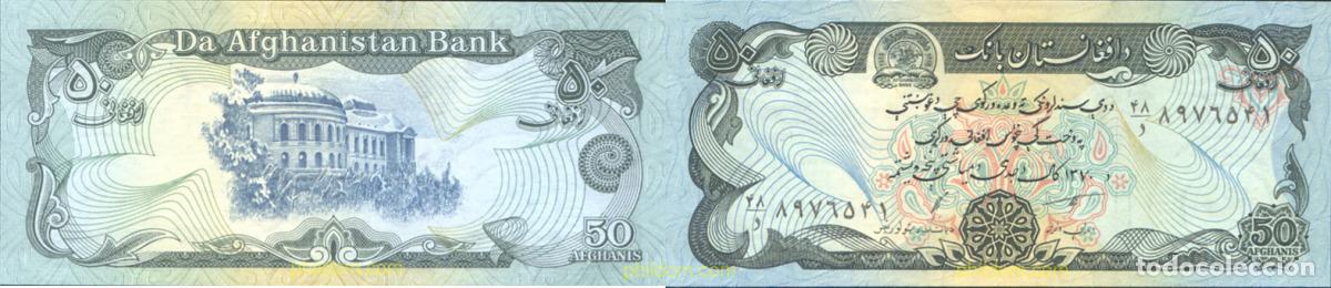 Billetes extranjeros: 1347 AFGANISTAN 1979 AFGANISTAN 50 AFGHANIS 1979