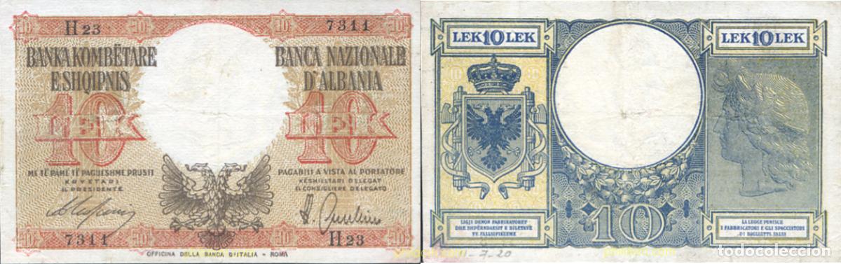 Billetes extranjeros: 1390 ALBANIA 2019 ALBANIA SHQIPERISE 10 LEK 1940