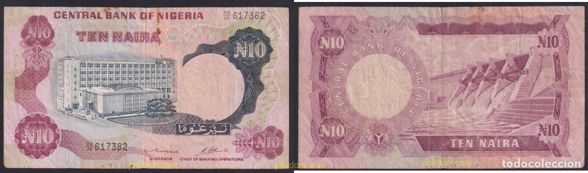 Billetes extranjeros: 2759 NIGERIA 1973 NIG&Eacute;RIA 10 NAIRA 1973-78
