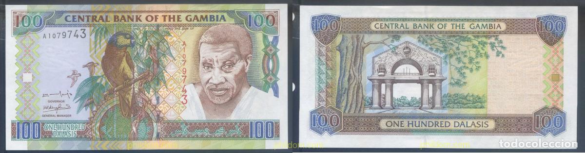 Billetes extranjeros: 2825 GAMBIA 2001 GAMBIA 100 DALASIS 2001