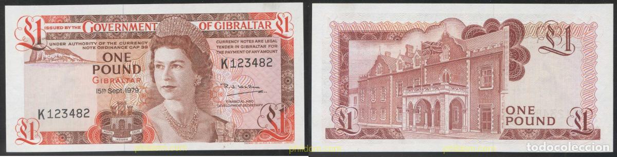 Banconote internazionali: 2897 GIBRALTAR 1979 GIBRATAR 1 POUND 1979